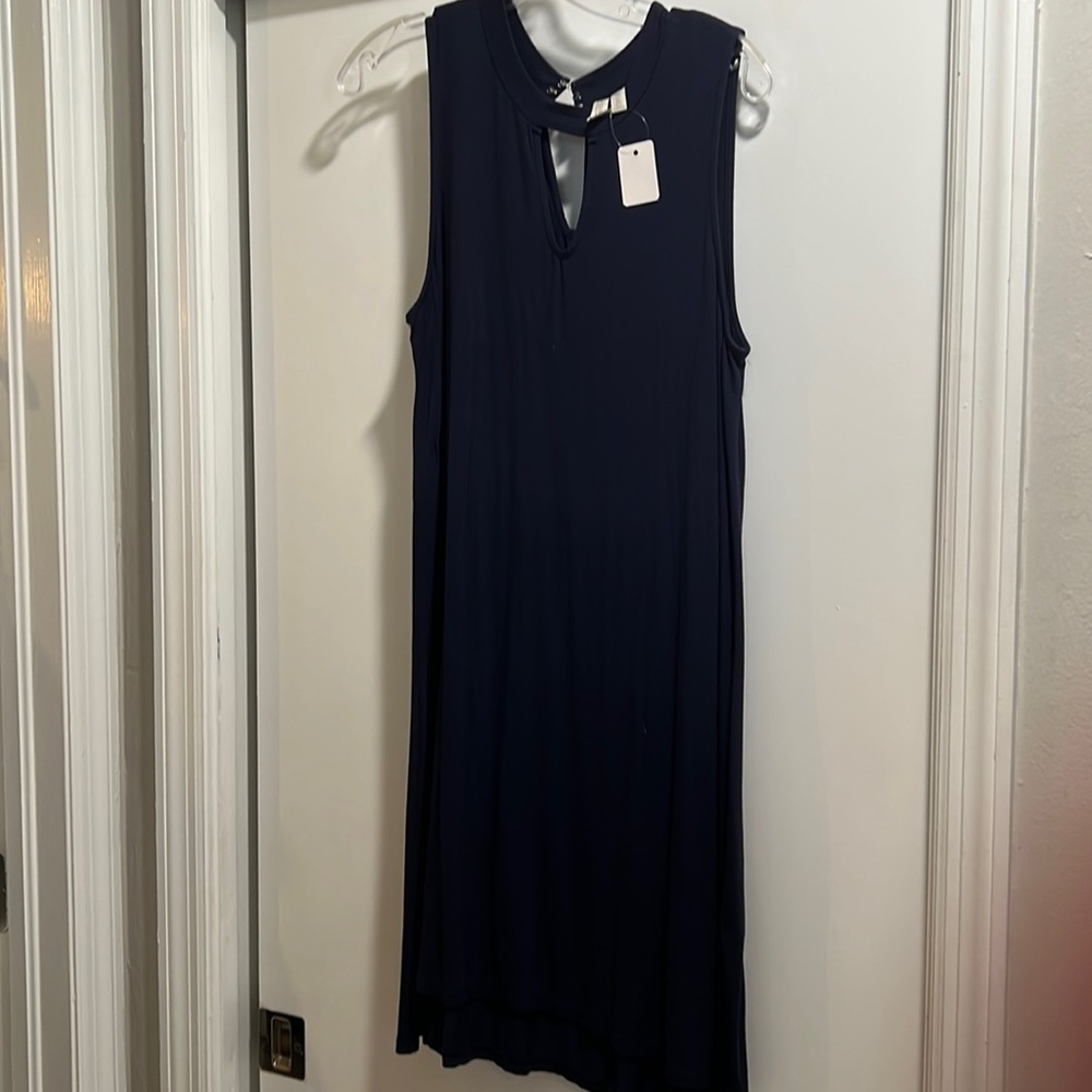 Medium Summer Dress or swim cover up. Navy Blue